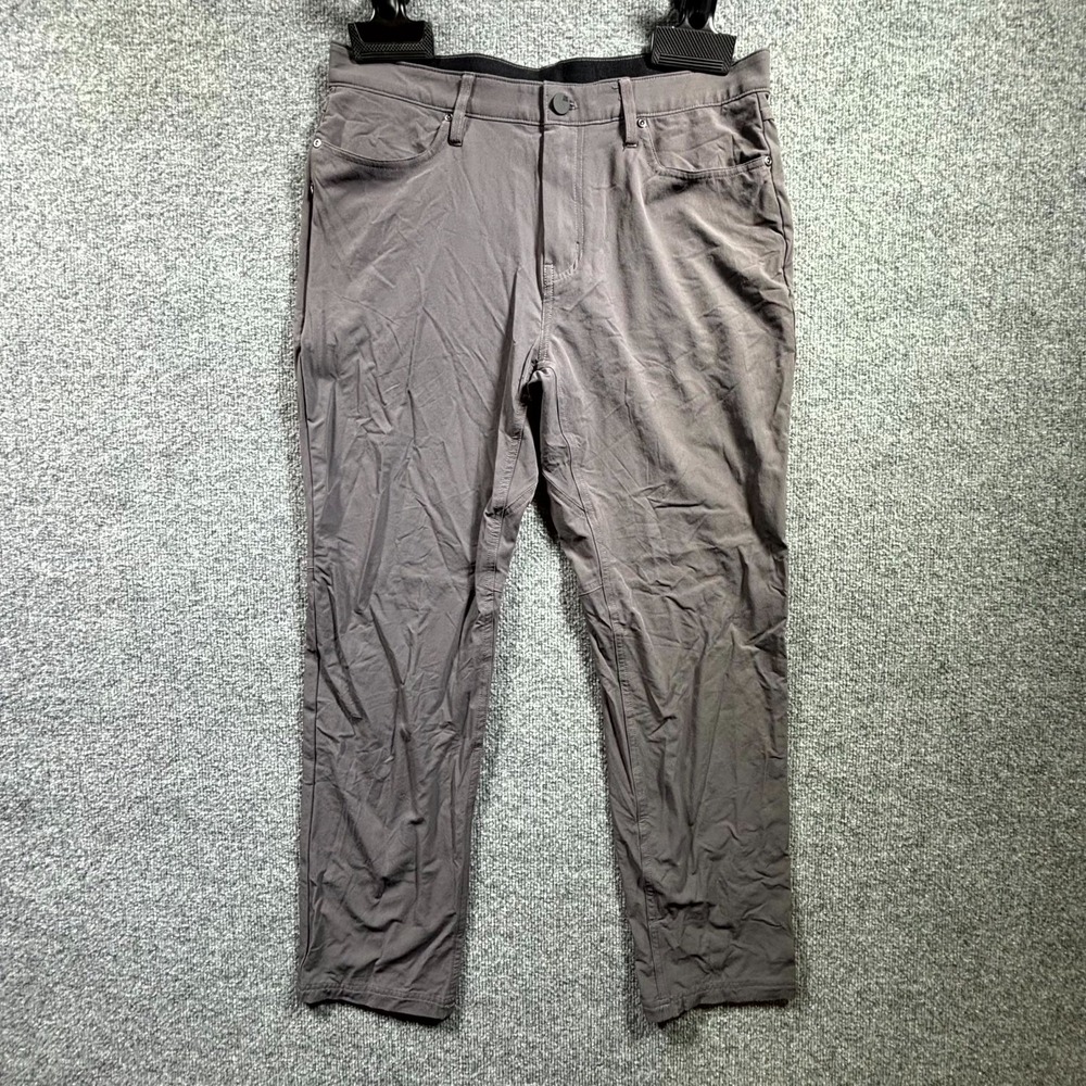 01.Algo Performance Golf Pants Men's 32x30 Gray 4 Way Stretch Moisture Wicking